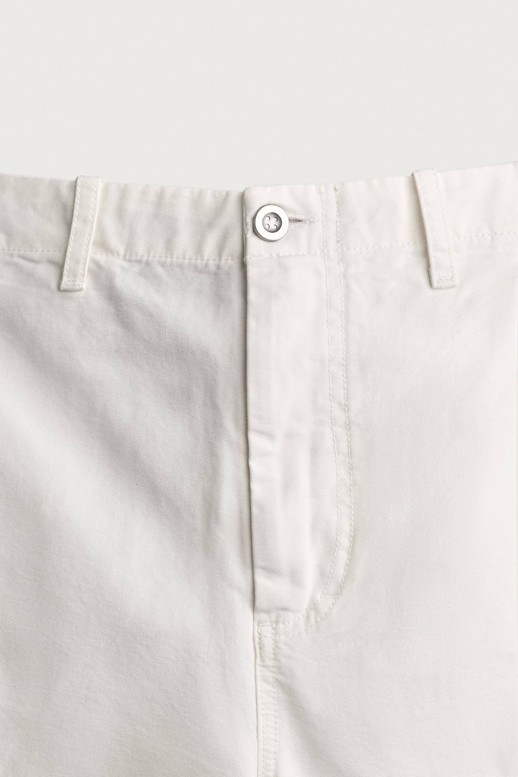 RELAXED FIT CANVAS CARGO SHORTS